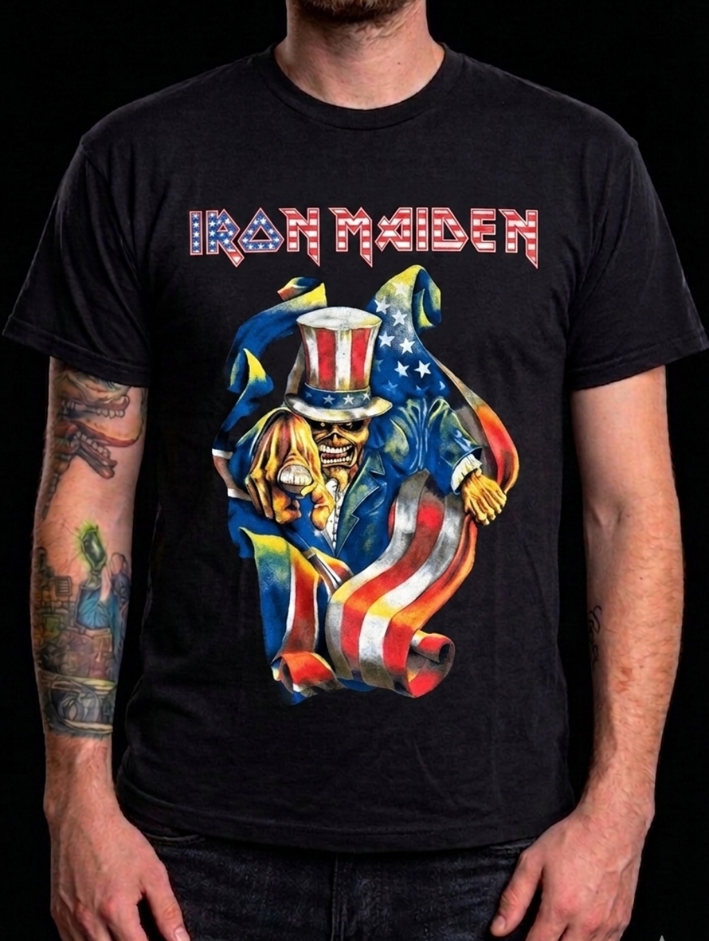 Vintage Iron Maiden Uncle Sam Eddie T-Shirt Single Stitch Xl Y2kclassic Vintage